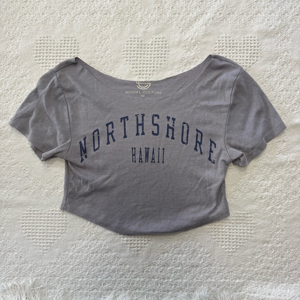 Social Culture Cut Cropped Top (XS)